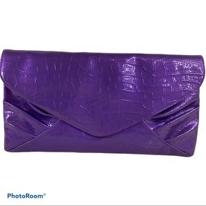 Joan Rivers Classics Croc Embossed Envelope Clutch